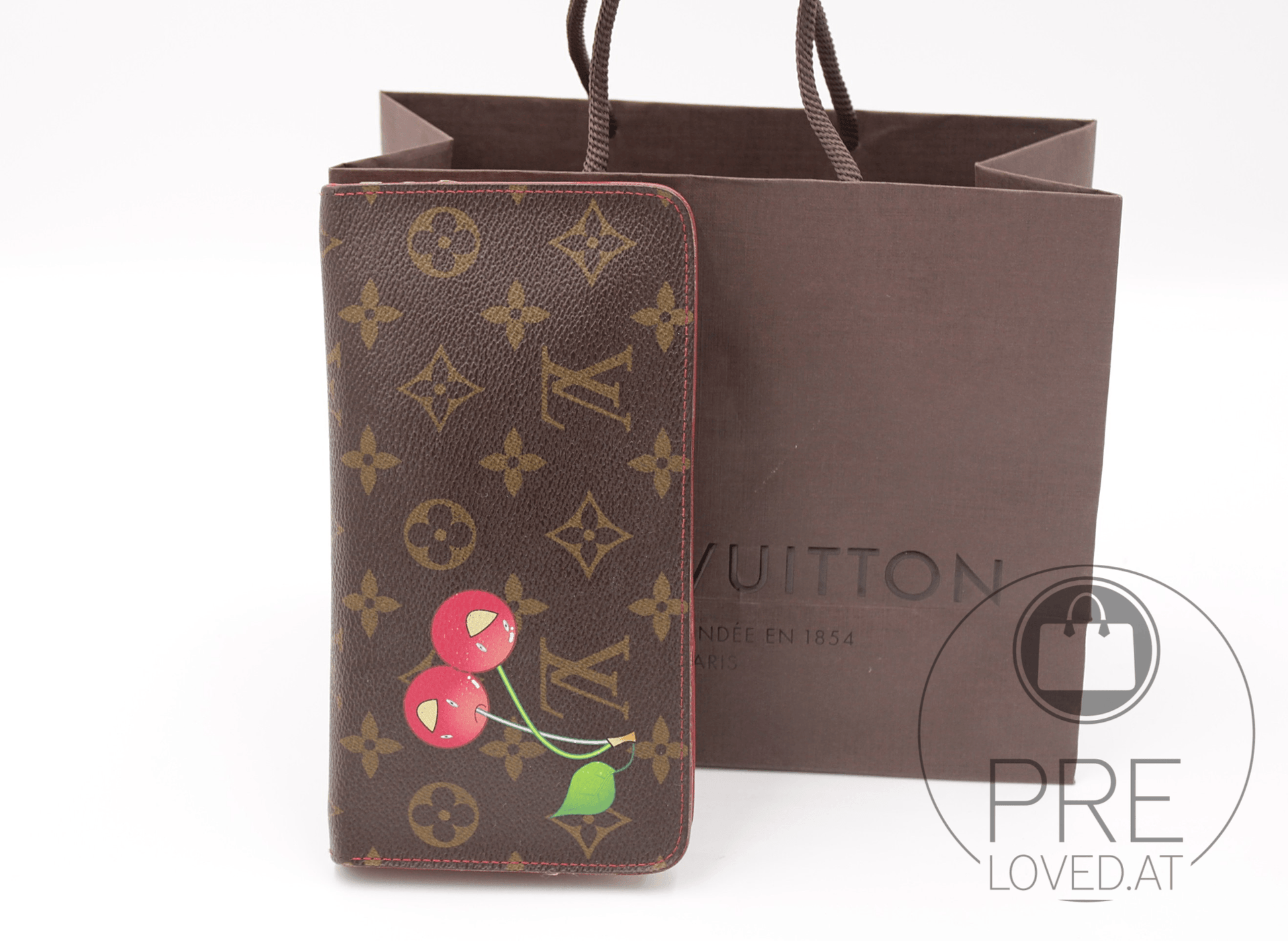 Limitiertes Murakami Zippy Long Wallet Cherry Portemonaie - Pre-Loved