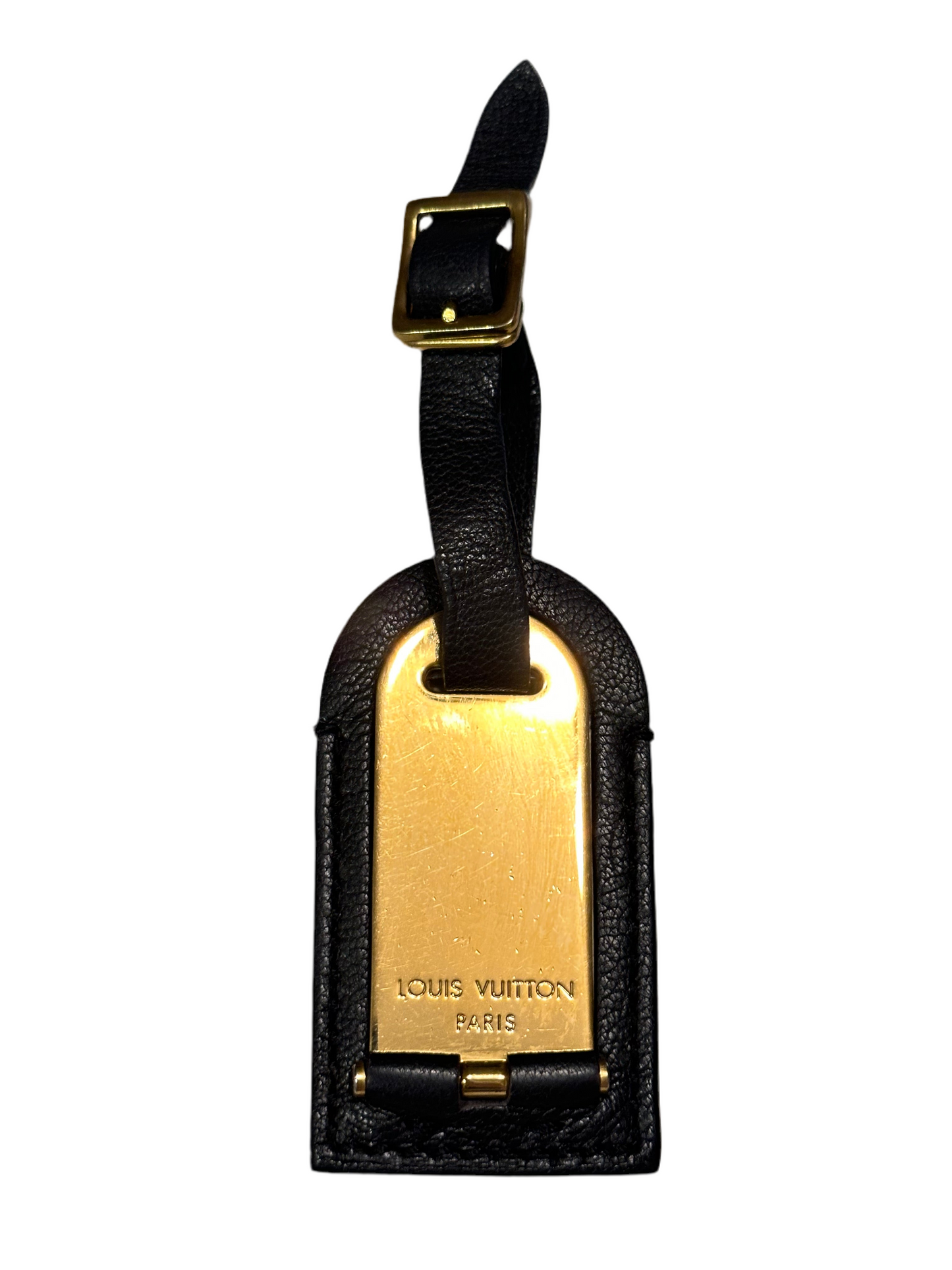 Special Edition Luggage Tag Leder mit Messing-Plättchen