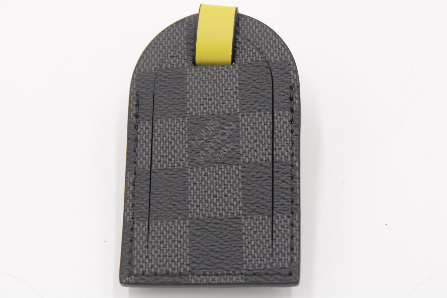 Limitierter Luggage Tag Damier Graphit