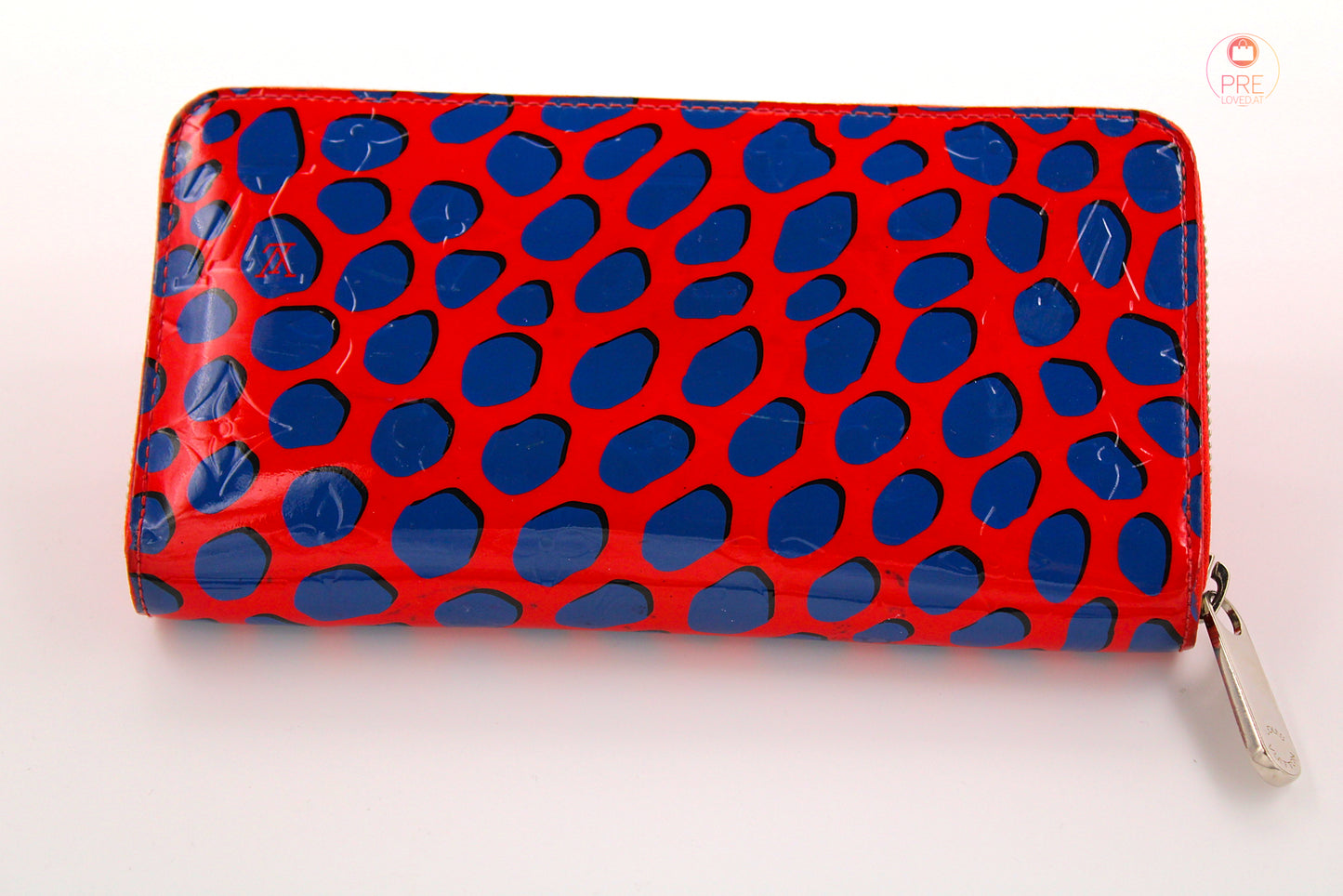 Limited Edition Zippy Wallet Jungle Dots Vernis Red / Blue